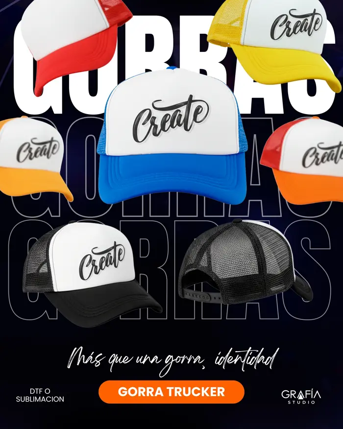 Gorras personalizadas con bordado y estampado