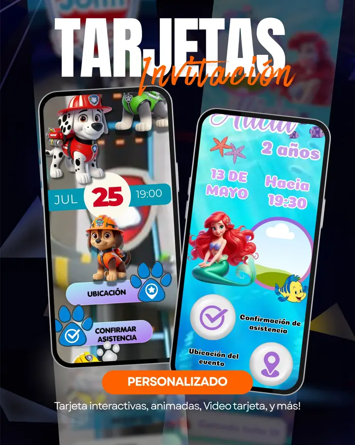 Tarjetas digitales e interactivas