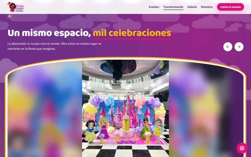 «Un mismo espacio, mil celebraciones» — el salón transformado — Pasión Dejando Huellas