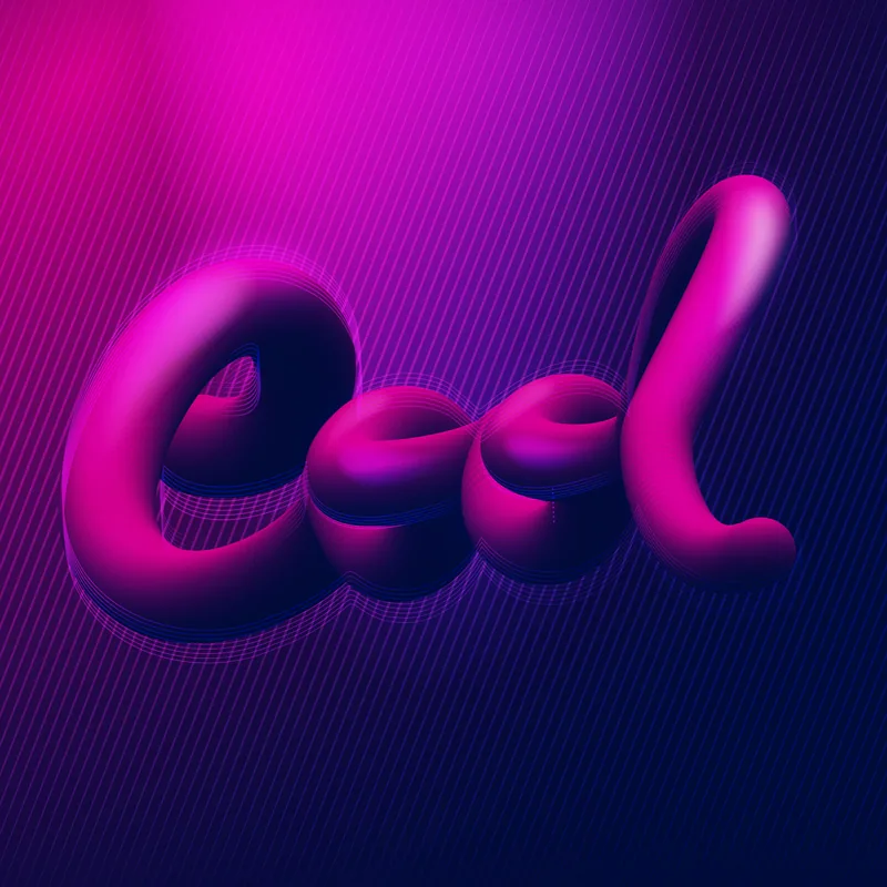 Cool — lettering 3D — ÉTER