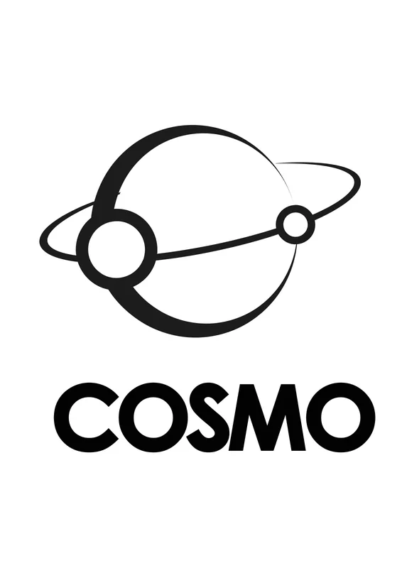 Isotipo: el planeta y su órbita — COSMO GROUP