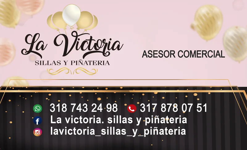 Tarjeta de asesor comercial — La Victoria