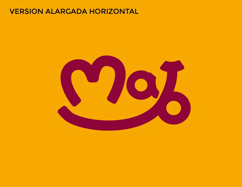 Versión horizontal para fachadas y cabezotes — MAJO